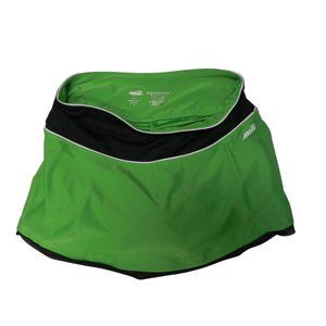 Avia Tennis Skirt Black Lime Green,  Medium